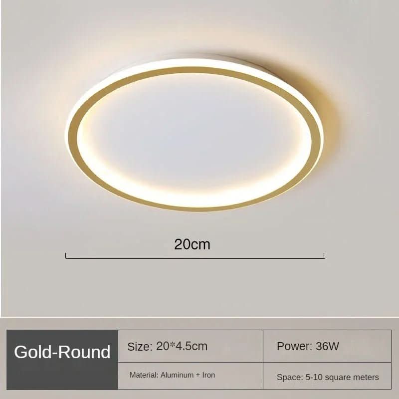 AUROGLOBE – Scandinavian LED Ceiling Light for Warm, Glare-Free Living Room Lighting