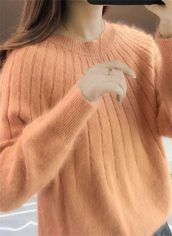 Damski kaszmirowy sweter dzianinowy