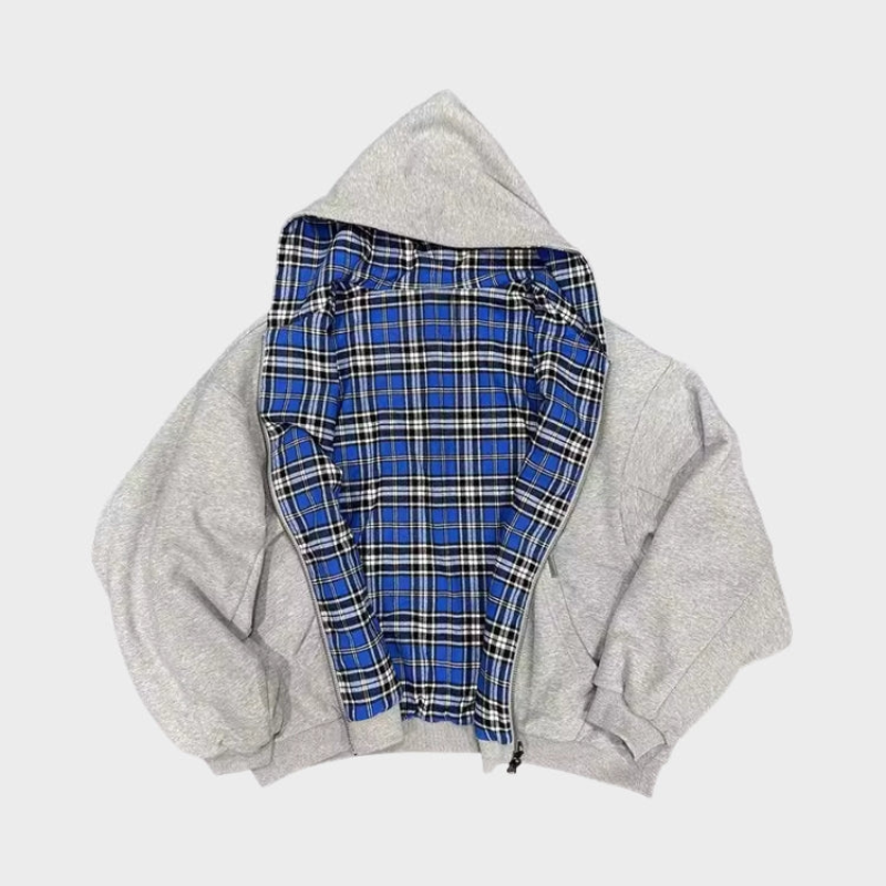 Dwustronna bluza oversize z kapturem