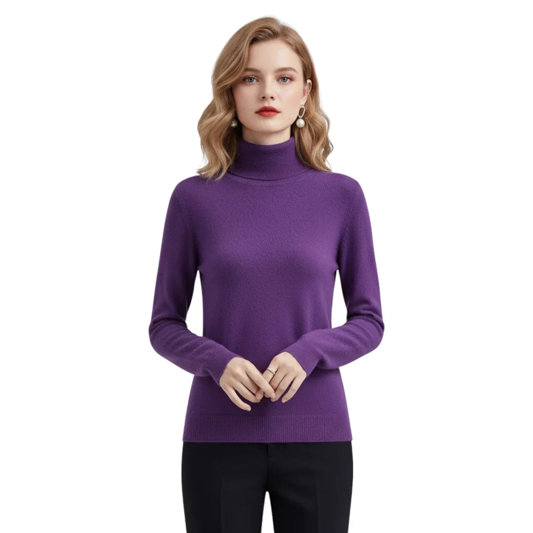 Elegancki sweter damski z dzianiny – ciepły i wygodny