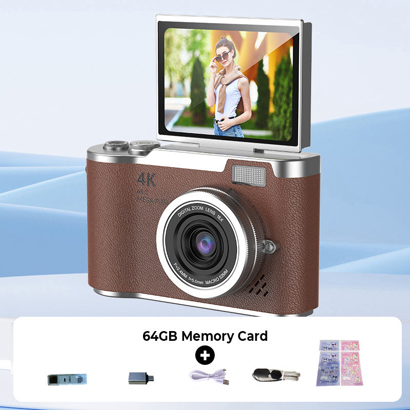 Glevato | 4K HD Flip Screen Digital Camera