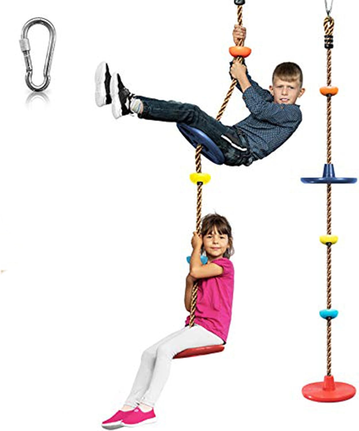 Glevato | Adventurous Tree Swing Set - with Climbing Rope and Platforms for Children