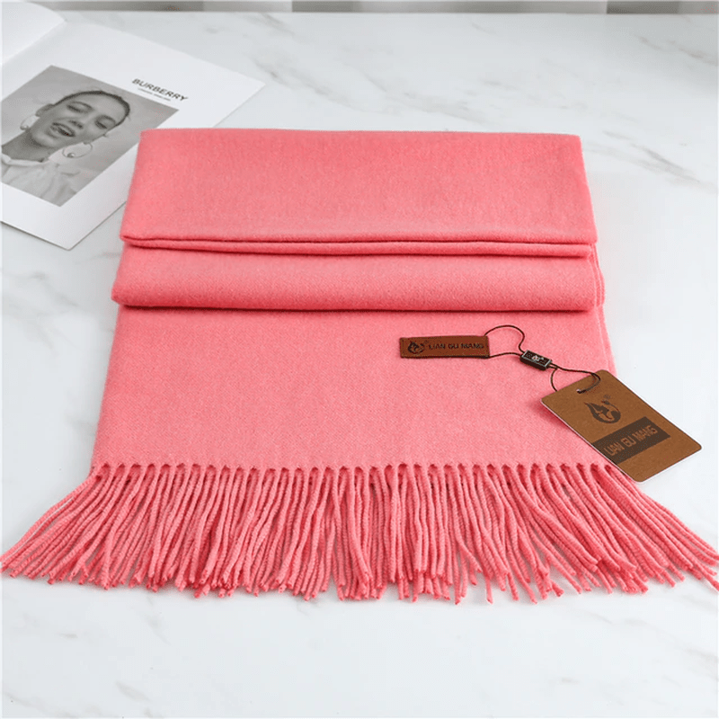 Glevato | Cashmere Scarf with Tassels for Warmth and Elegance