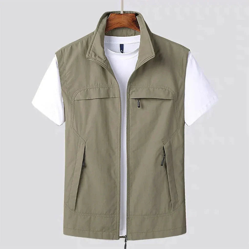 Glevato | Men's Outdoor Zip Vest with Pockets