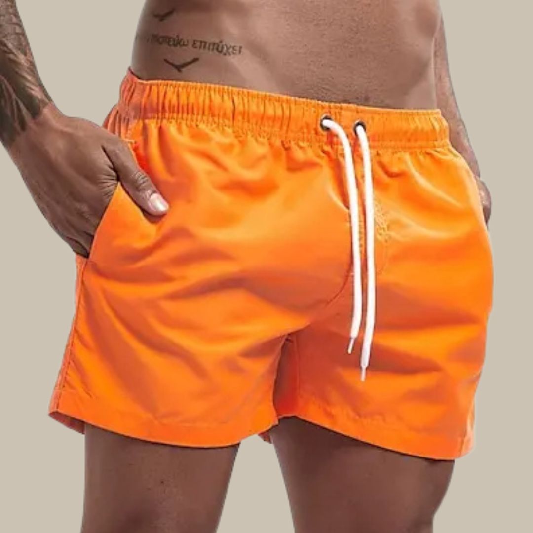 Glevato | Men's Quick Dry Swim Shorts with Drawstring