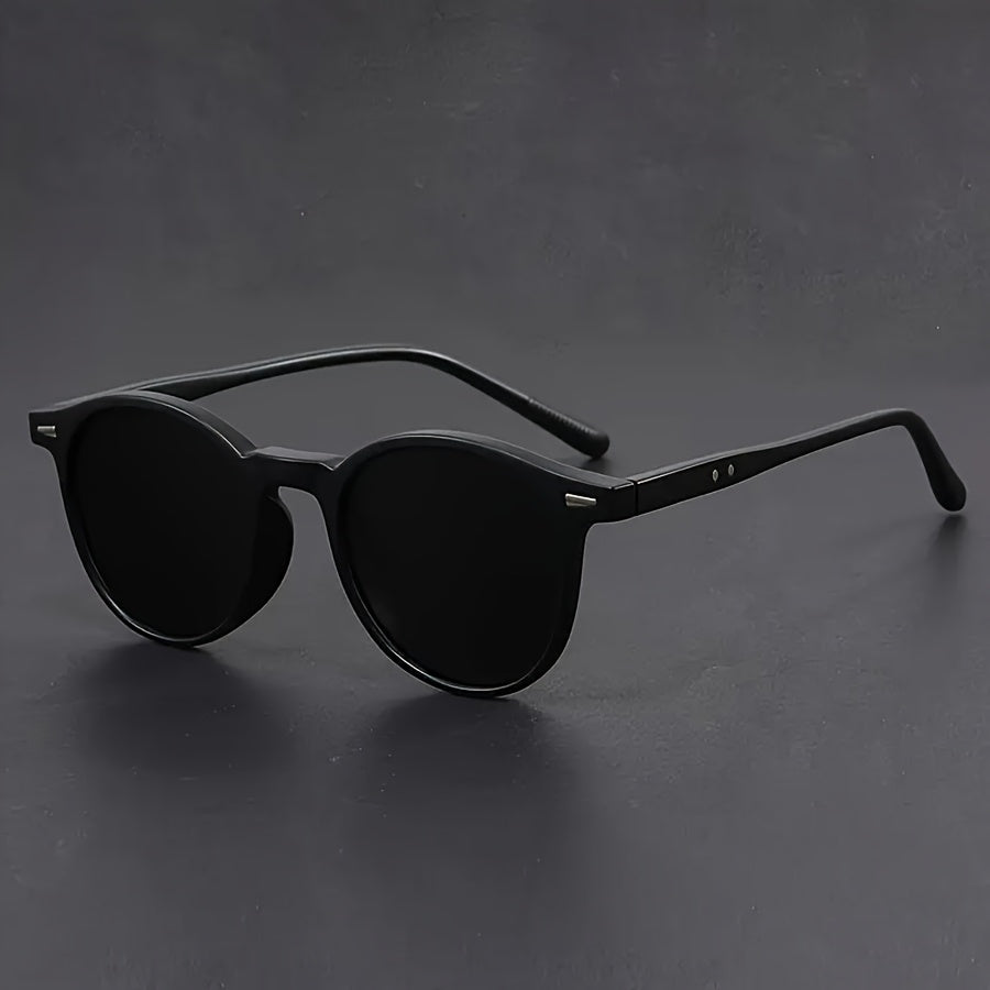 Glevato | Men's Sunglasses RetroView – Round Tortoiseshell Glasses with Light Frame
