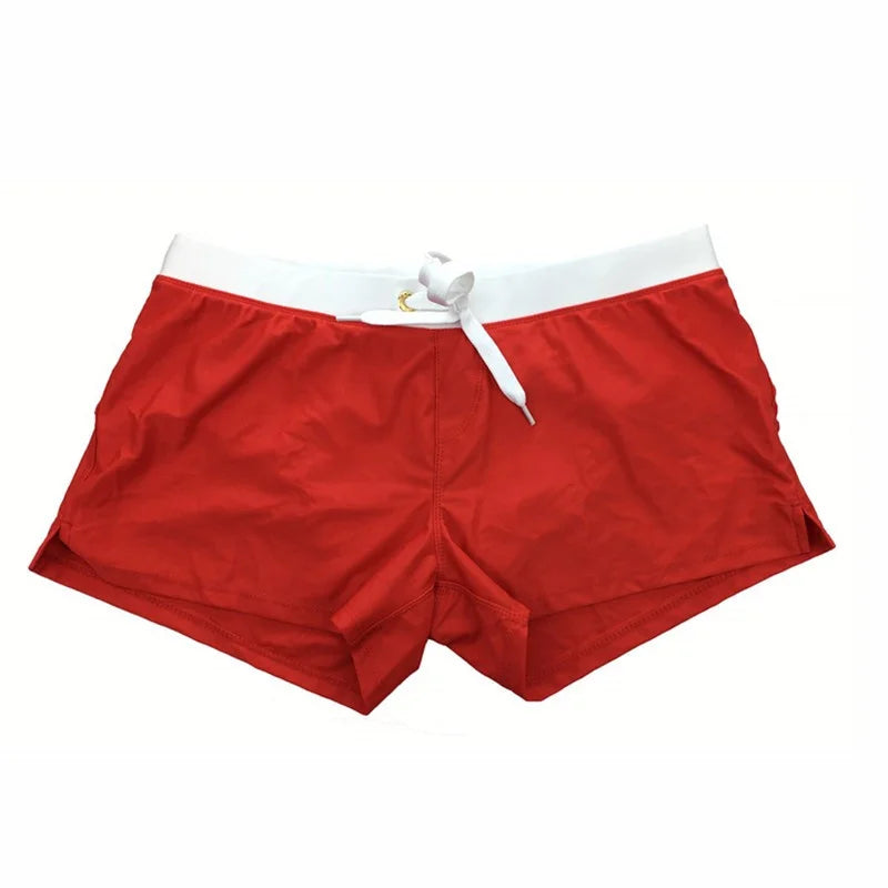 Glevato | Men's Swim Shorts with Gold Eyelet Drawstring