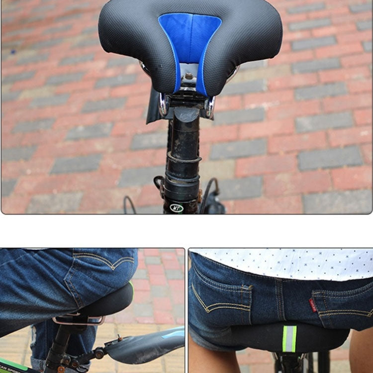 Glevato | Nose-less Bicycle Seat Mountain Bike Thick Soft Padding (Blue)