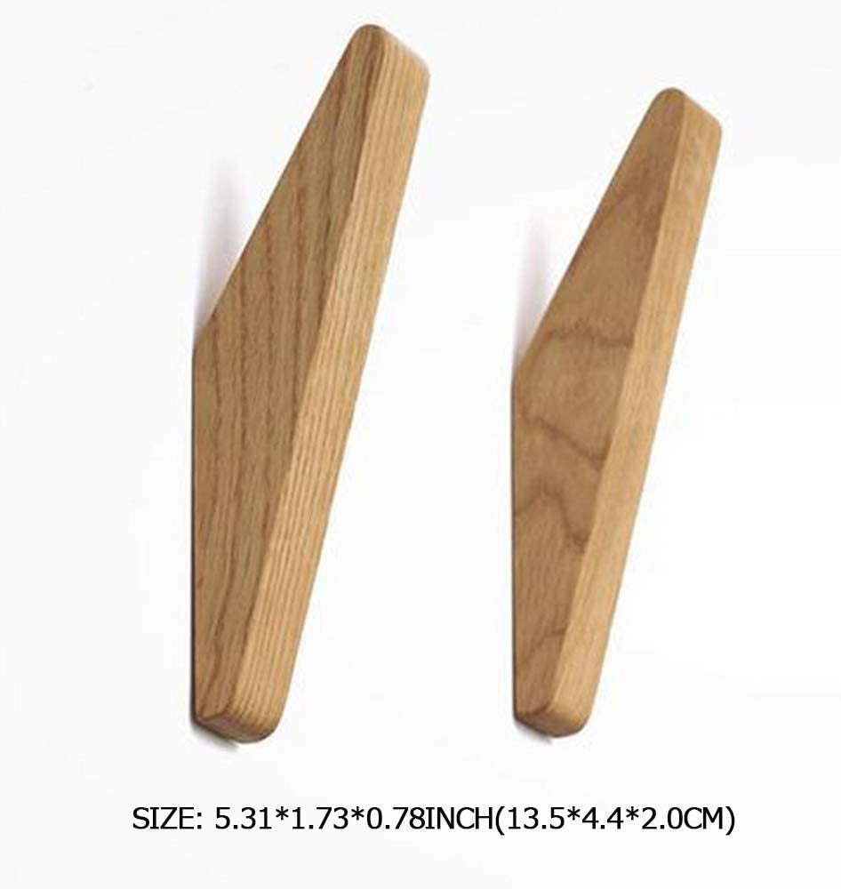 Glevato | Set of Wall Hooks Nordhaak – 6 Minimalist Clothing Hooks Made of Solid Wood