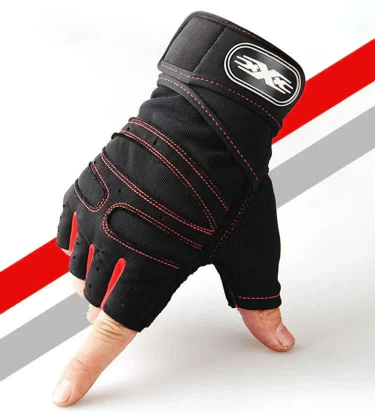 Glevato | Shock-resistant training gloves with wrist support | For weight training, fitness & cycling