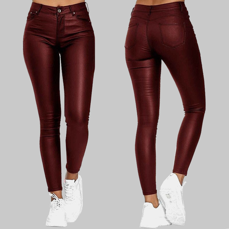 Glevato Skinny Leather Pants