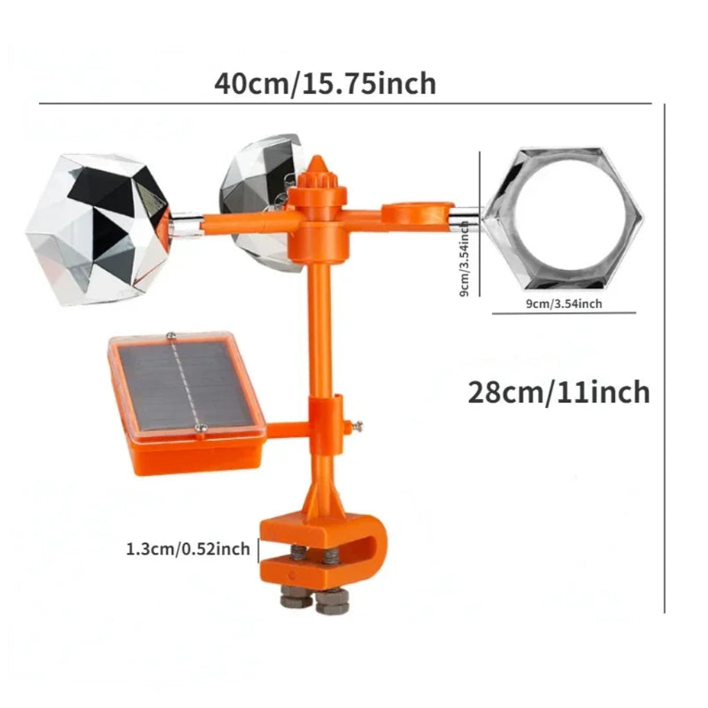 Glevato | Solar Powered Rotating Bird Deterrent