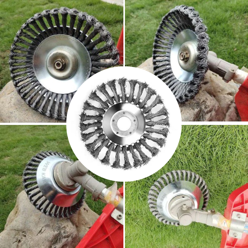 Glevato | Steel Wire Trimmer Head | Weed Removal Brush