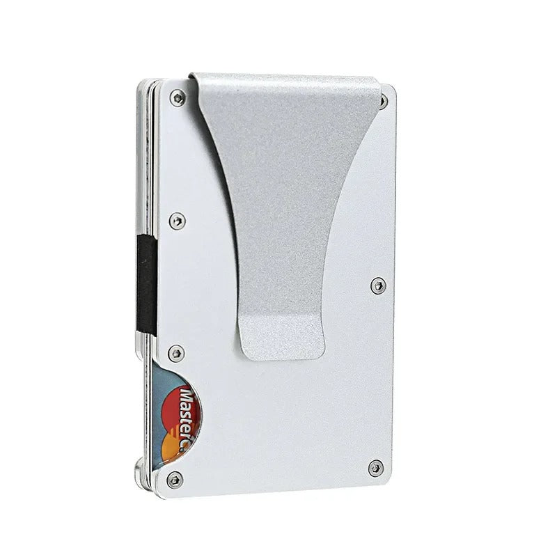 Glevato | Titanium Matte Cobalt Cardholder – Slim & Stylish RFID Wallet for Men & Women
