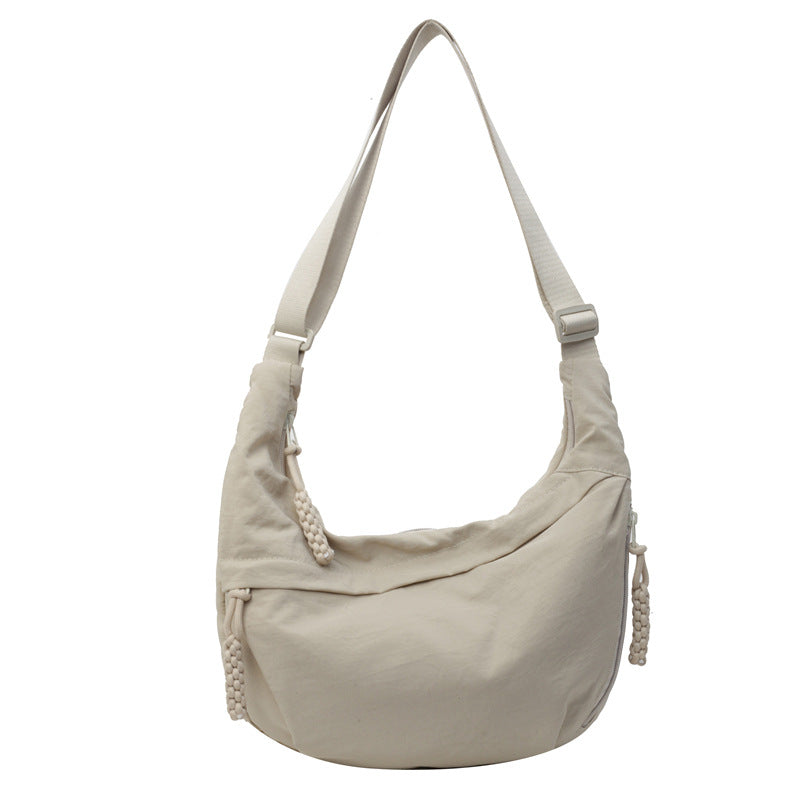 Glevato | Women's Crescent Sling Bag with Braided Detail