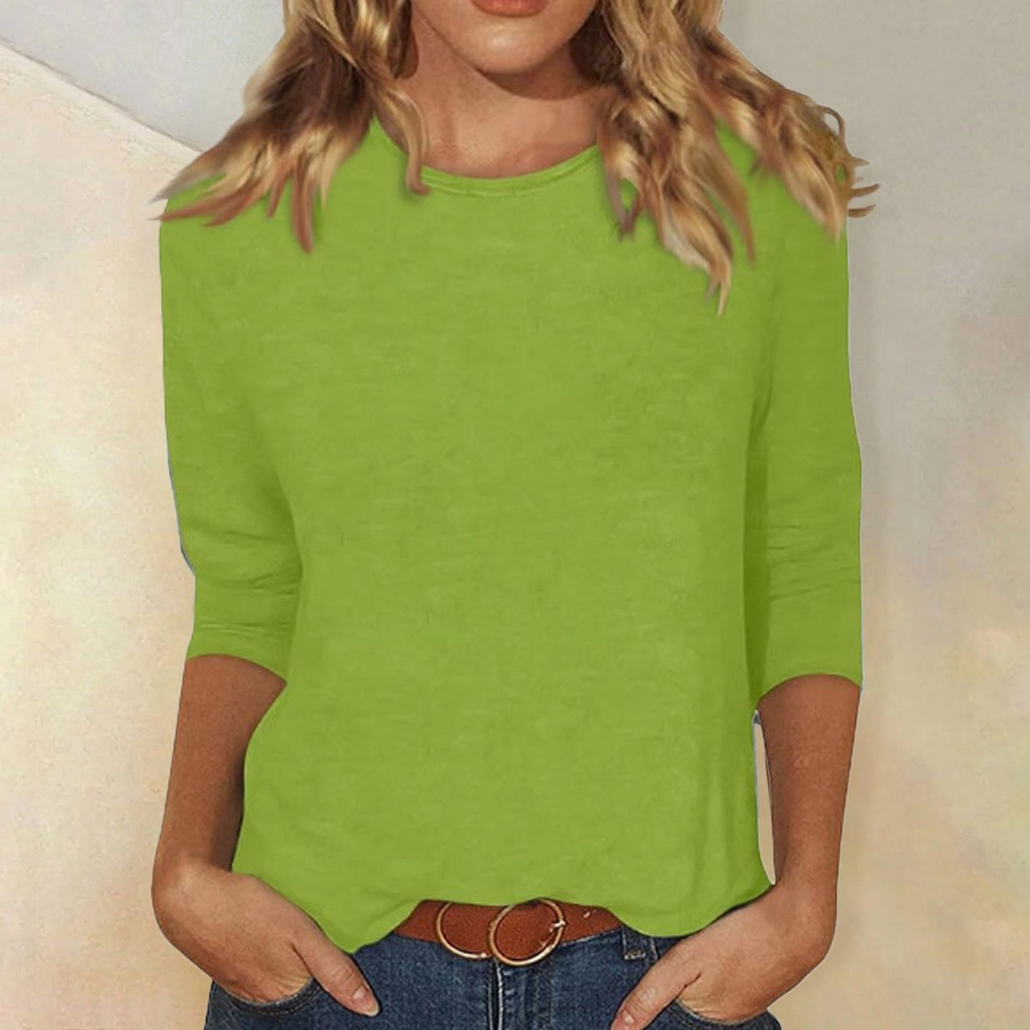 Glevato | Women's Long Sleeve Crew Neck Top