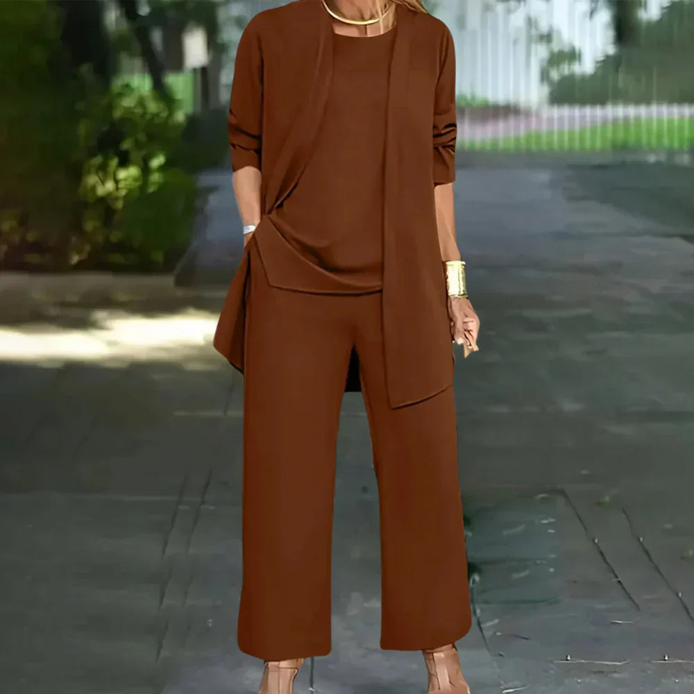 Glevato | Women's Three-Piece Pantsuit Set