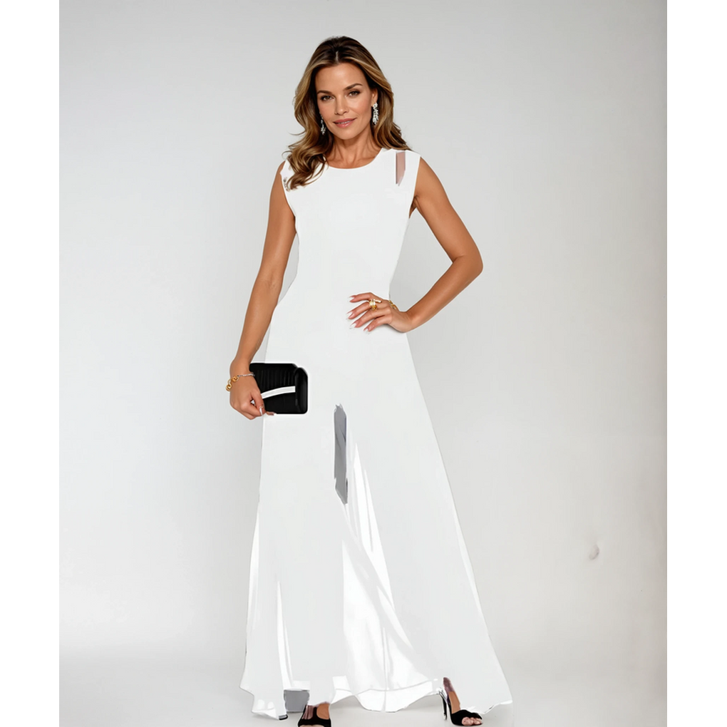 Glevato | Women's Wide-Leg Jumpsuit with Cutout Shoulders