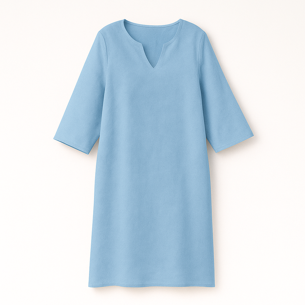 Josette | Elegant V-neck autumn dress