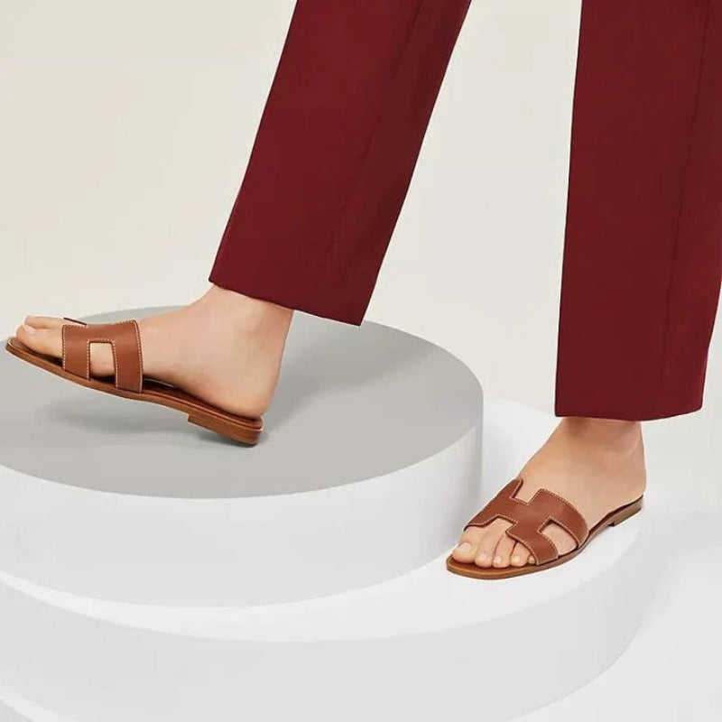Margot – Flat Strappy Sandals with Non-Slip Sole