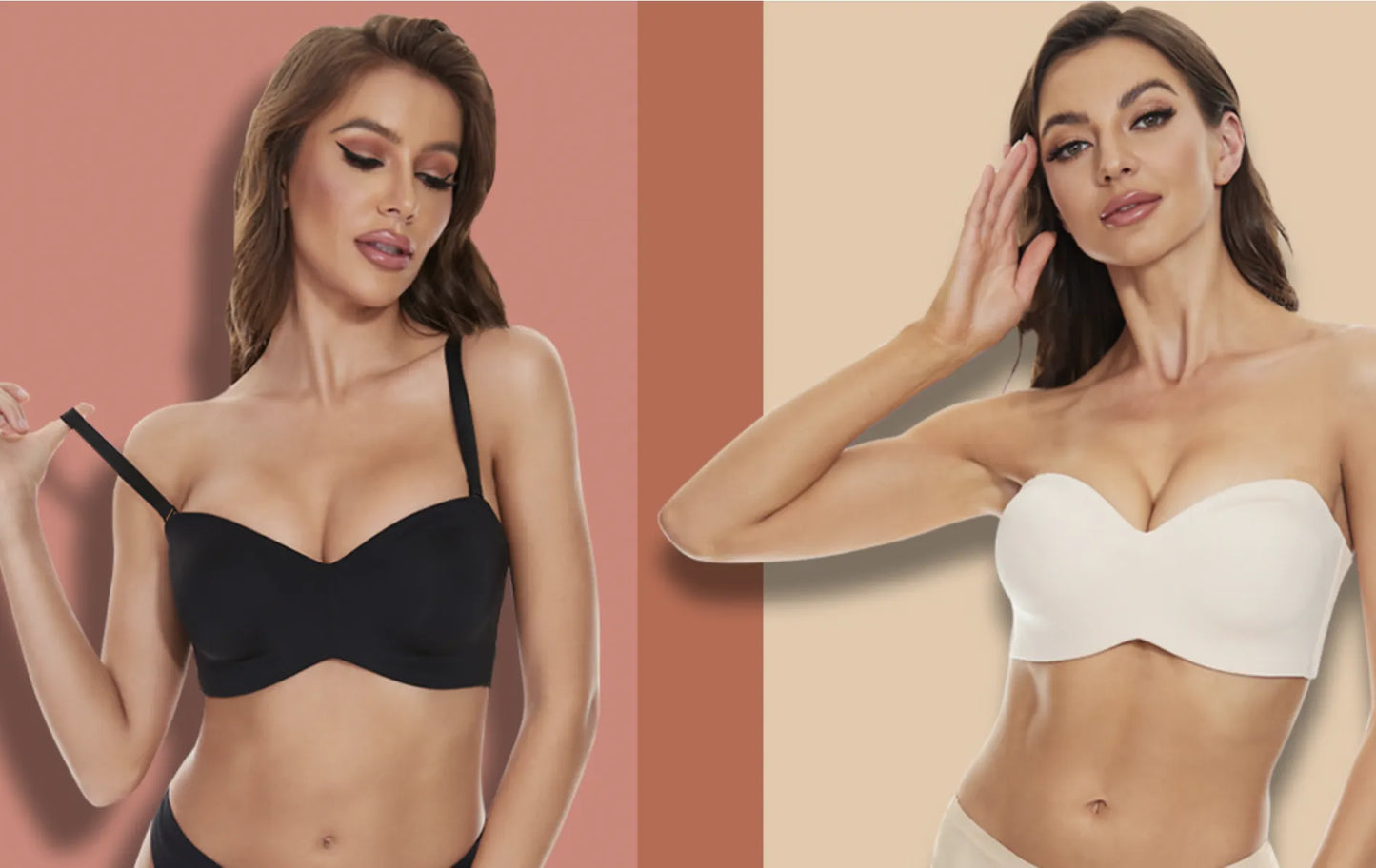 Seamless women's plus-size bra – adjustable straps, back closure, ultra-soft comfort for everyday wear