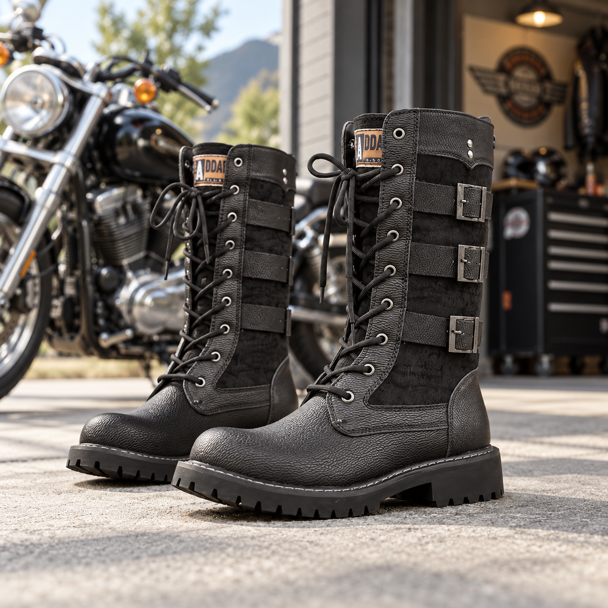 Wysokie buty motocyklowe