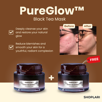 1+1 gratis Maska PureGlow™ z czarnej herbaty