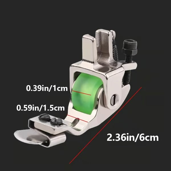 1+1 Free | Versatile Roller Foot for Sewing Machines – Adjustable for Perfect Hems | Green & Yellow