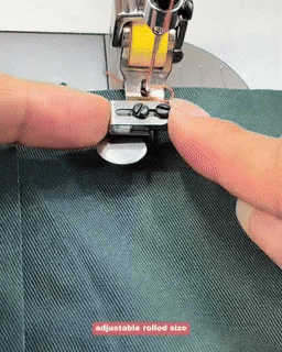 1+1 Free | Versatile Roller Foot for Sewing Machines – Adjustable for Perfect Hems | Green & Yellow