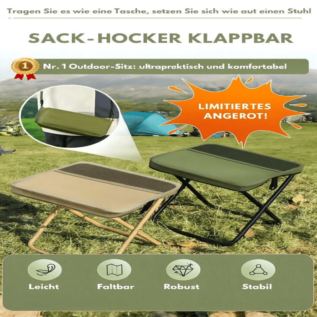 2-IN-1 CHAIR BAG – Waterproof Folding Chair & Backpack for Outdoor Adventures