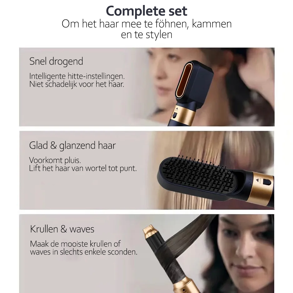 5-in-1 Hair Styler with Ionic Technology - AuraStyle