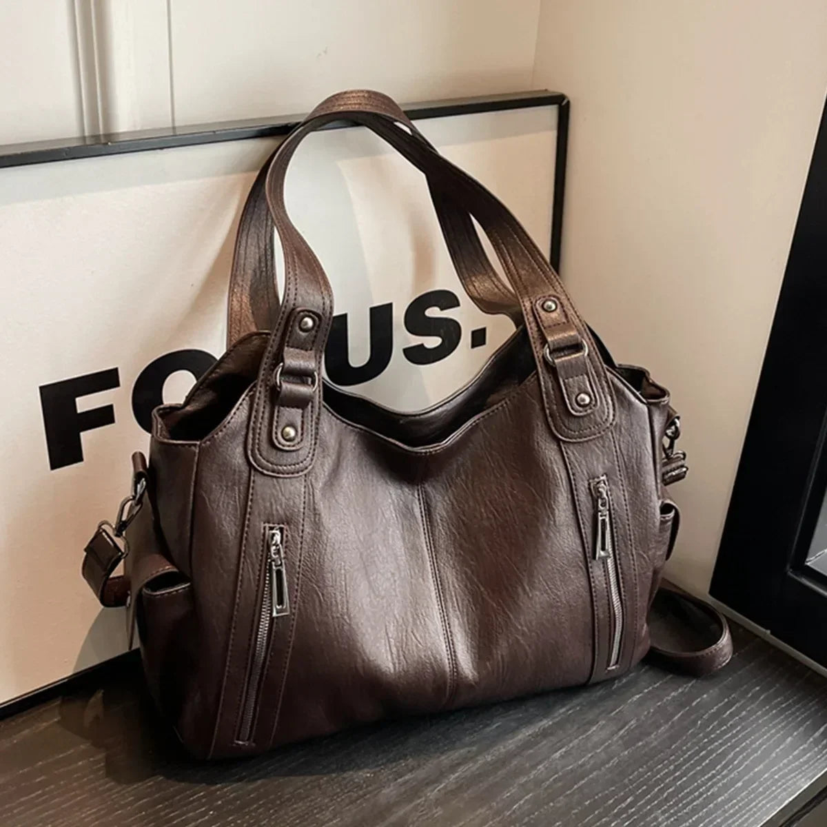 Aliona - School Bag with Shoulder Strap and Zip