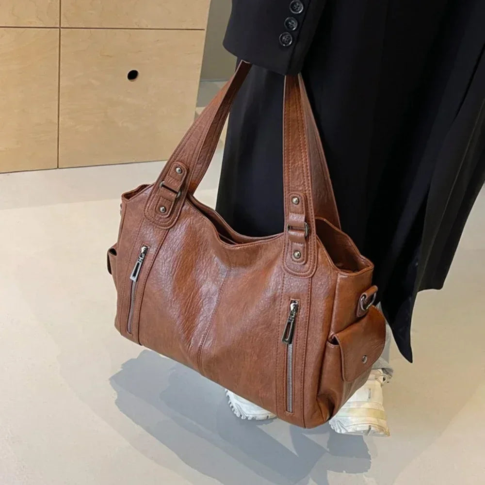 Aliona - School Bag with Shoulder Strap and Zip