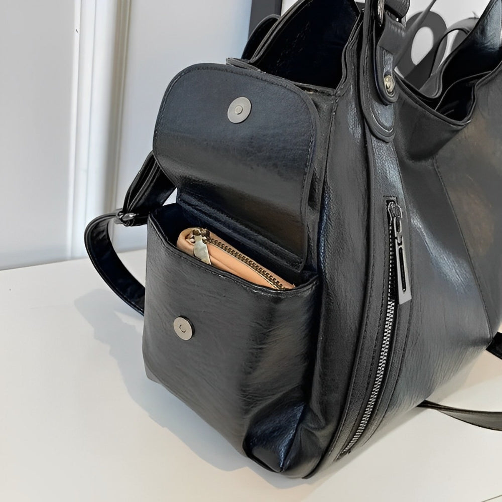 Aliona - School Bag with Shoulder Strap and Zip
