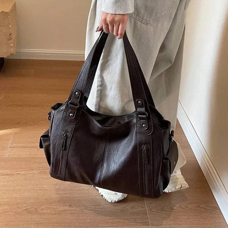 Aliona - School Bag with Shoulder Strap and Zip