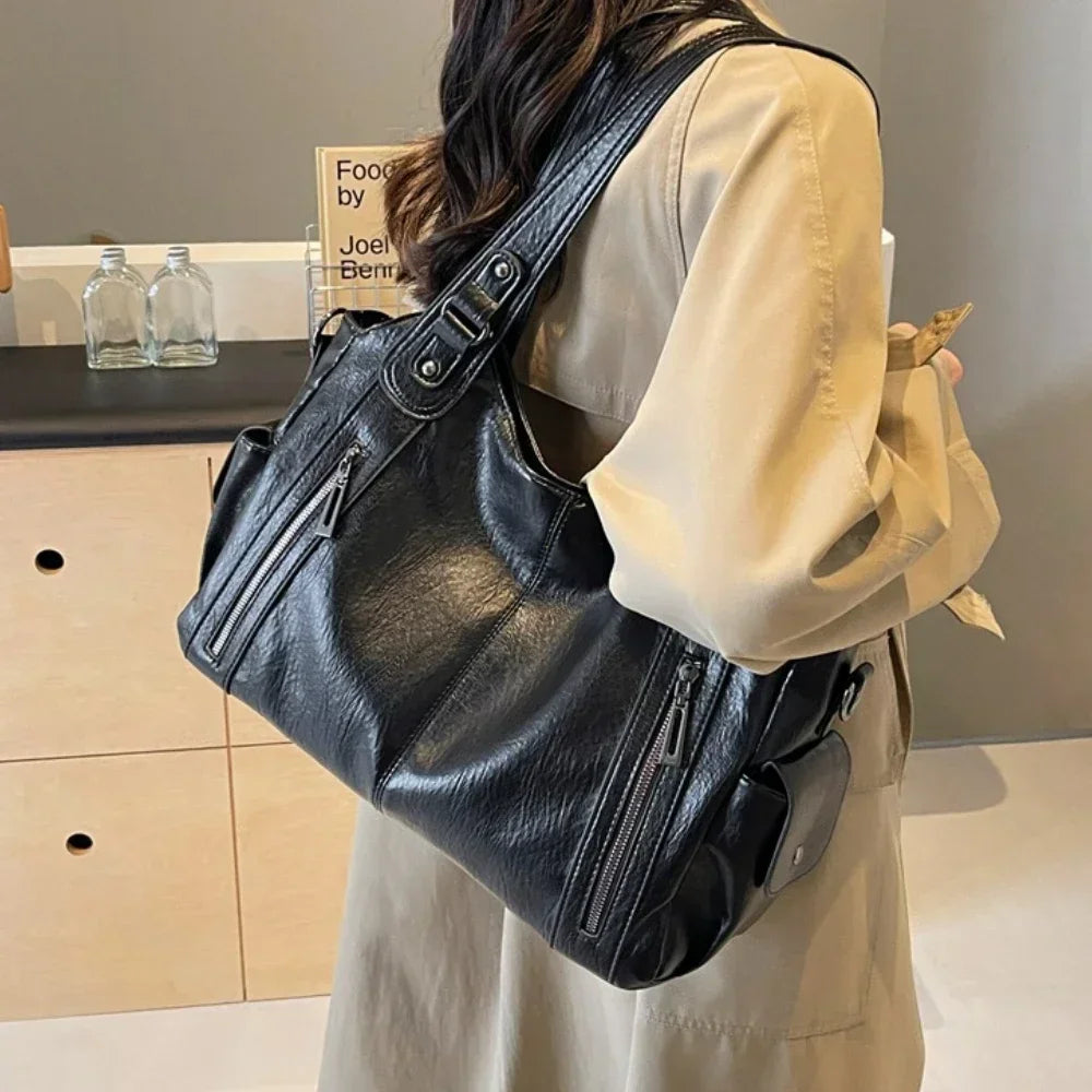 Aliona - School Bag with Shoulder Strap and Zip