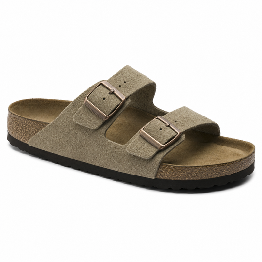 Arizona | Taupe Suede – Casual Sandals with Soft Anatomical Footbed - Image 1