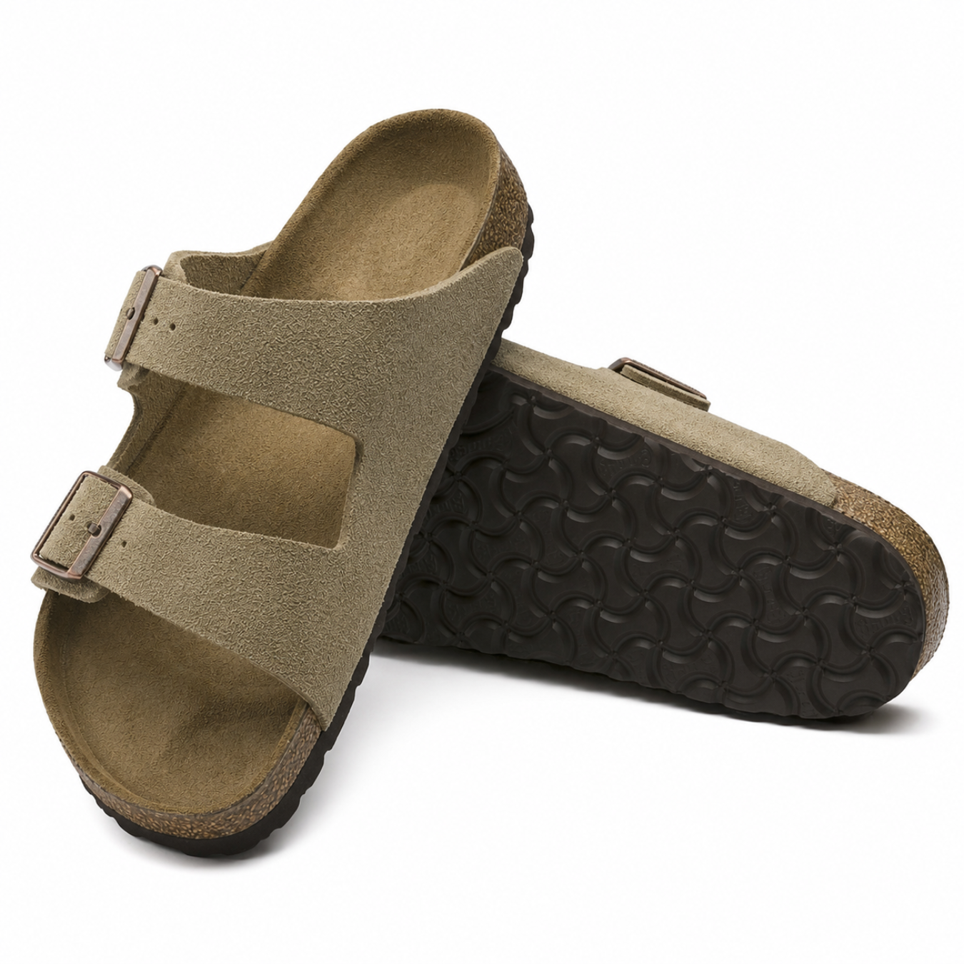 Arizona | Taupe Suede – Casual Sandals with Soft Anatomical Footbed - Image 2