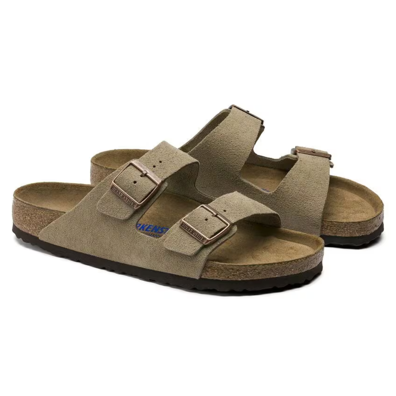 Arizona | Taupe Suede – Casual Sandals with Soft Anatomical Footbed