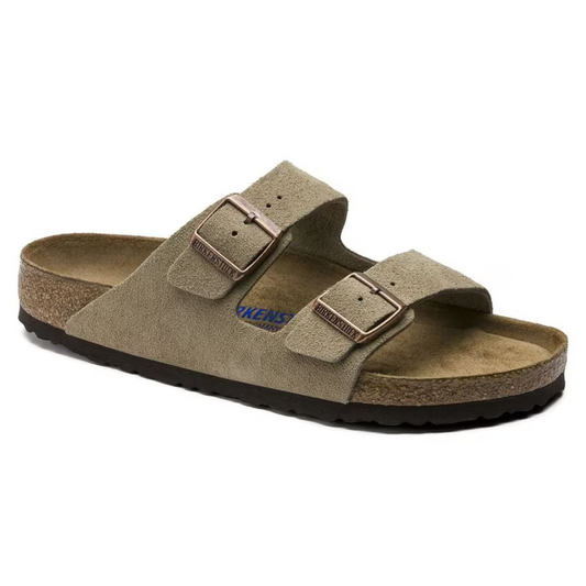 Arizona | Taupe Suede – Casual Sandals with Soft Anatomical Footbed