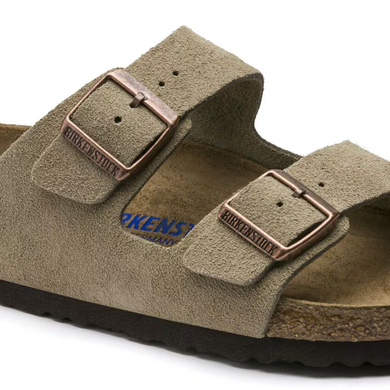 Arizona | Taupe Suede – Casual Sandals with Soft Anatomical Footbed