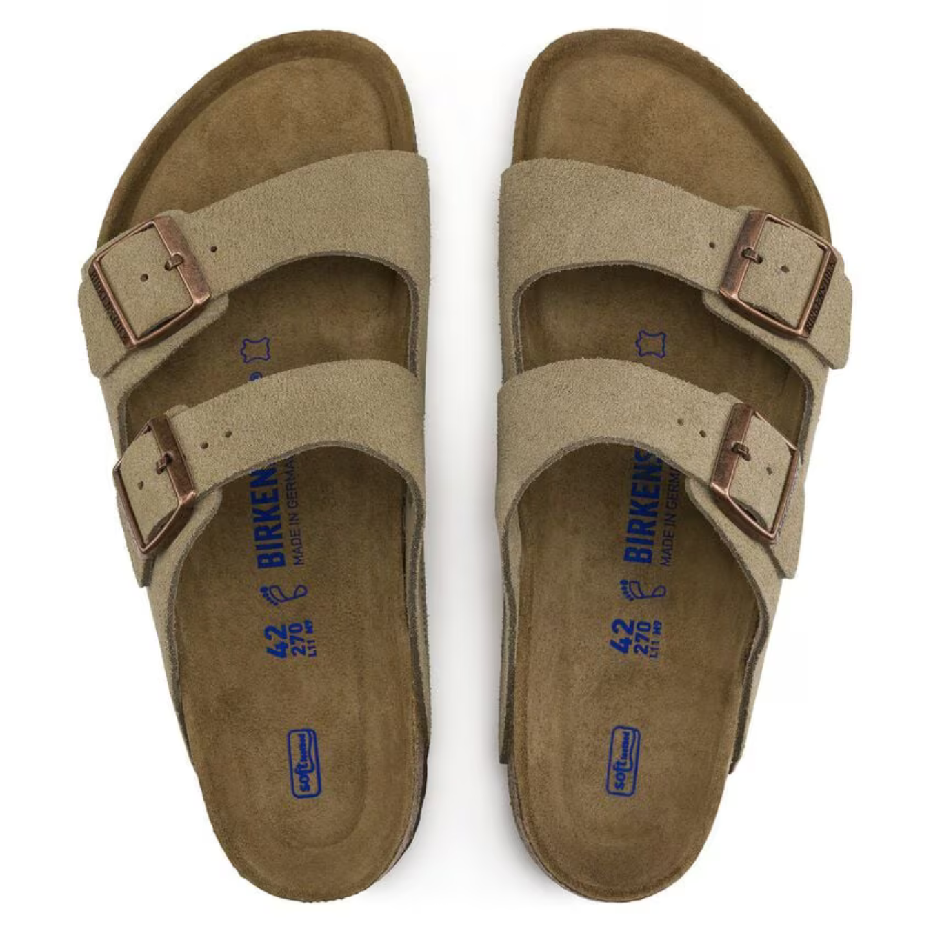 Arizona | Taupe Suede – Casual Sandals with Soft Anatomical Footbed