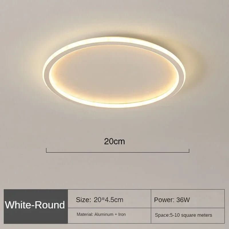 AUROGLOBE – Scandinavian LED Ceiling Light for Warm, Glare-Free Living Room Lighting
