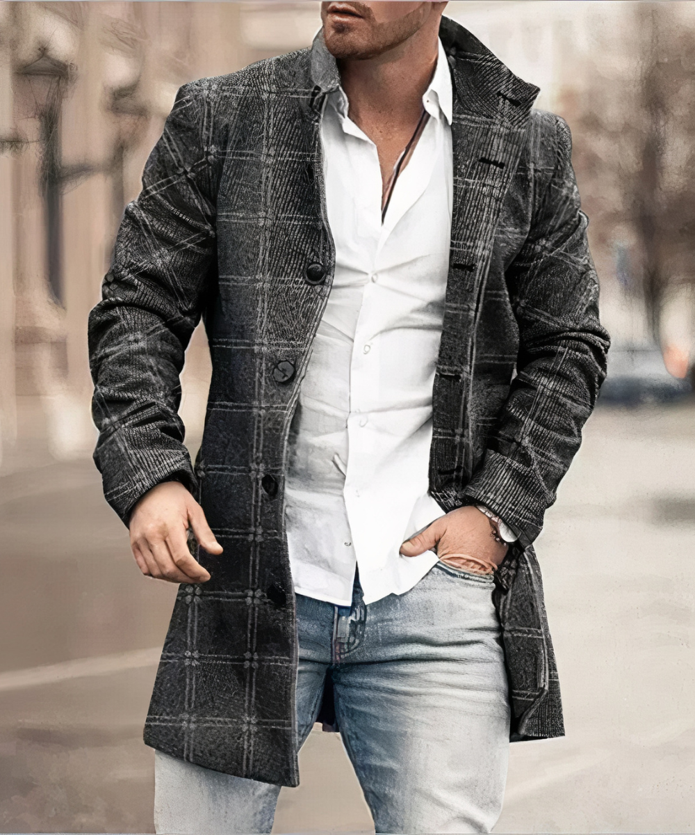 Austin | Chic winter trench coat for men