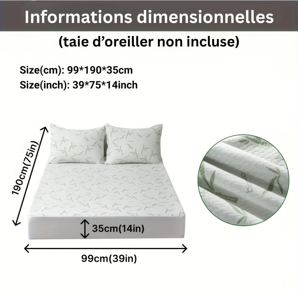 BambooCool Mattress Protector – Breathable and Cooling for Enhanced Sleep Comfort