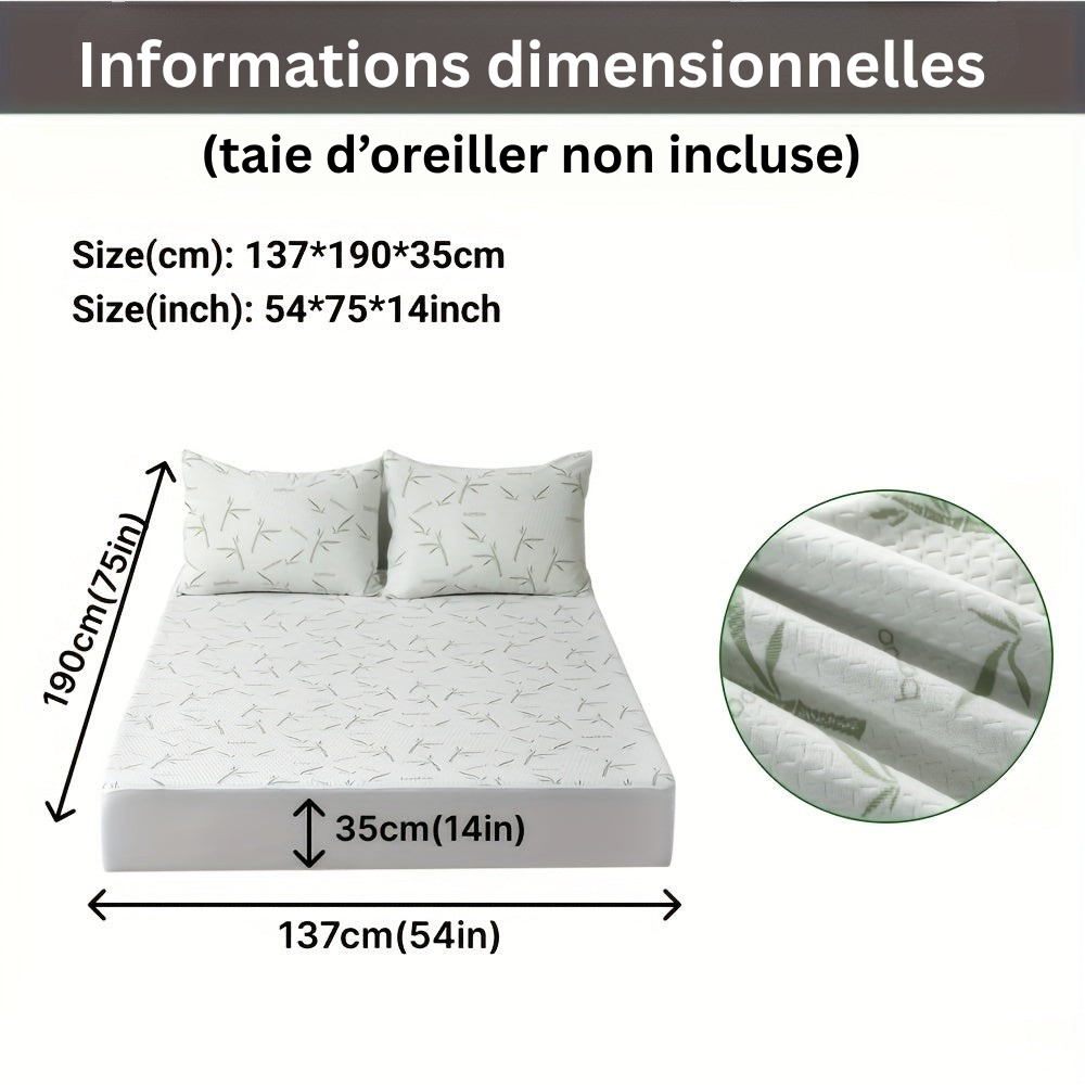 BambooCool Mattress Protector – Breathable and Cooling for Enhanced Sleep Comfort