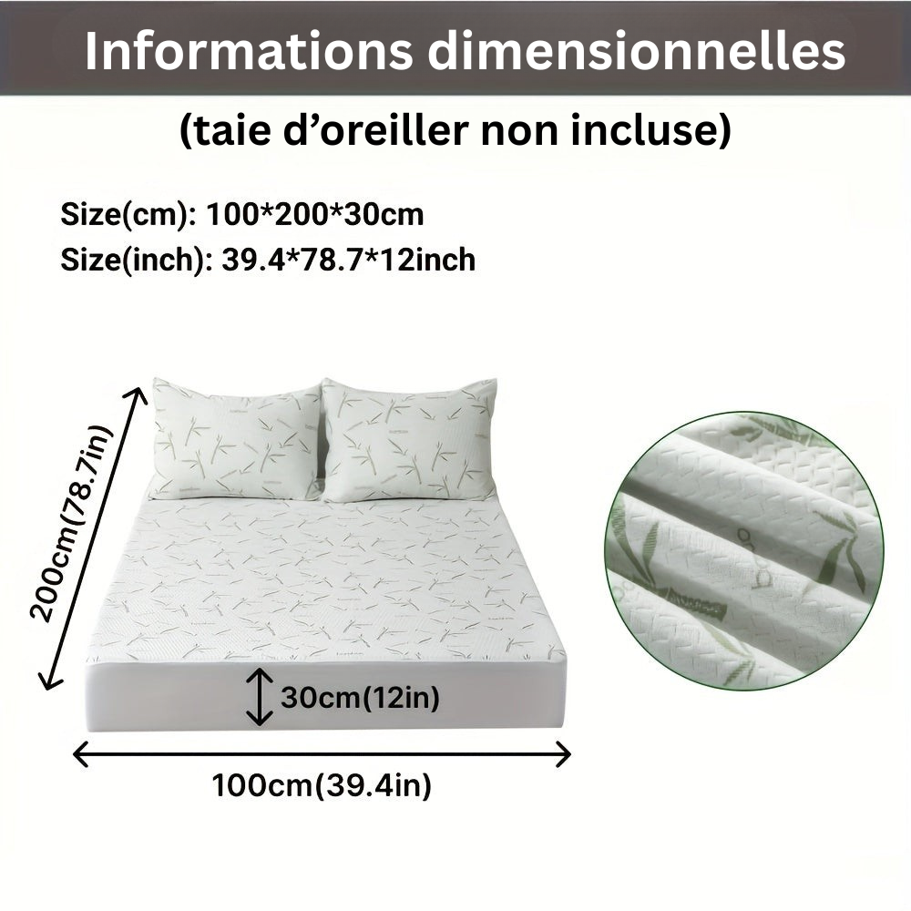 BambooCool Mattress Protector – Breathable and Cooling for Enhanced Sleep Comfort