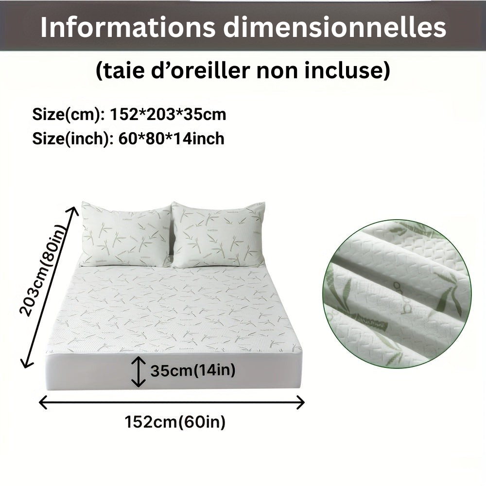 BambooCool Mattress Protector – Breathable and Cooling for Enhanced Sleep Comfort