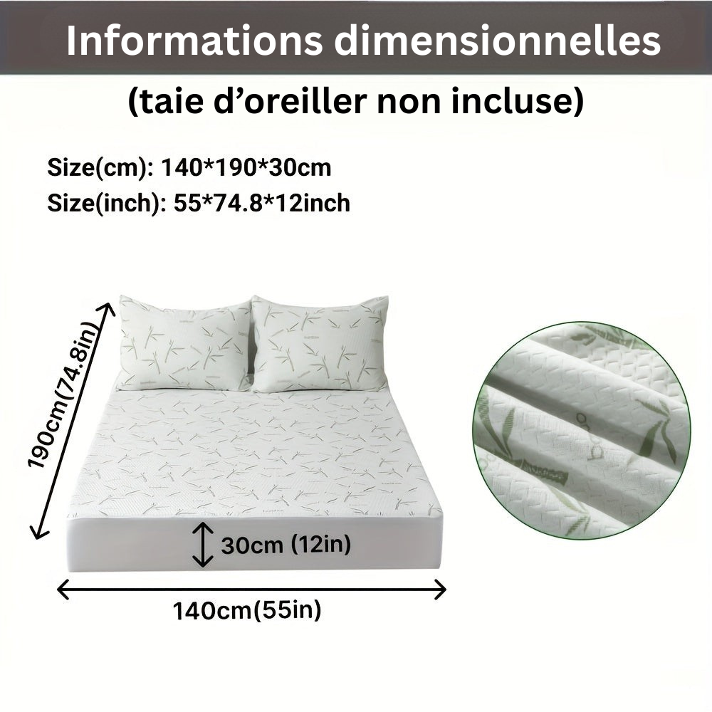 BambooCool Mattress Protector – Breathable and Cooling for Enhanced Sleep Comfort