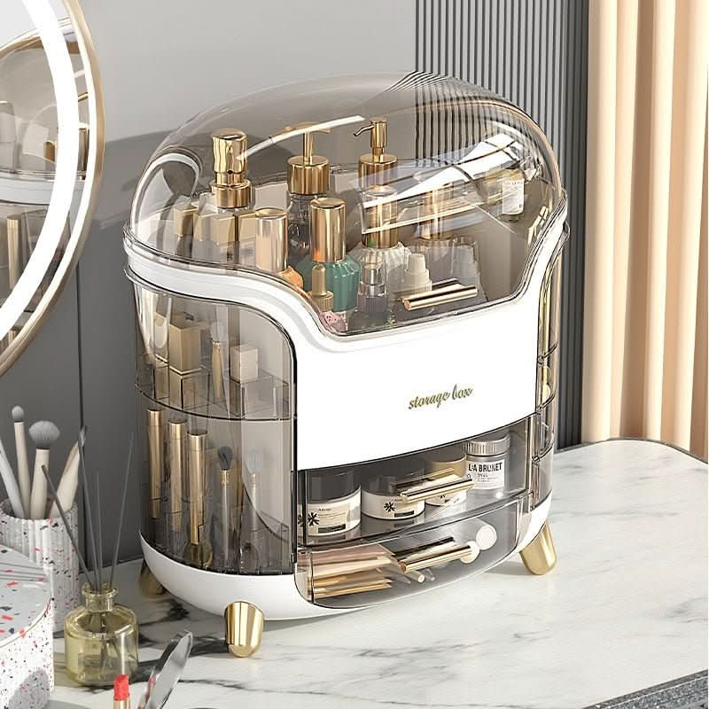 BEAUTYSENSE Makeup Organizer – Dustproof & Waterproof Cosmetic Case with Elegant Design